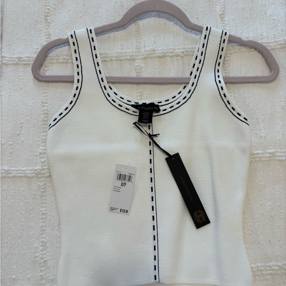 House of Harlow White Sleeveless Top